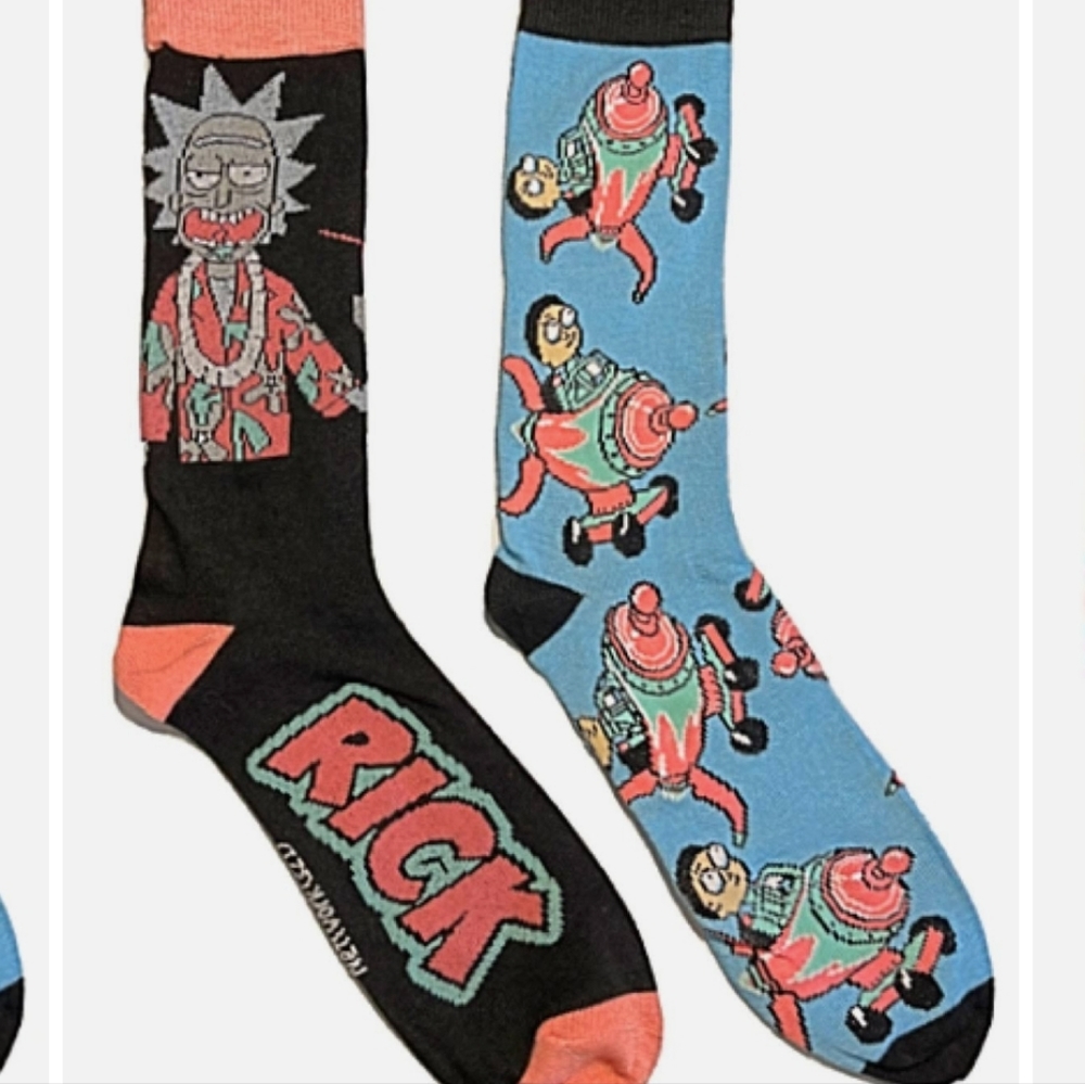 Rick & Morty Novelty Crew Socks